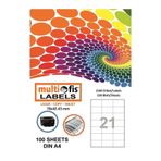 Multiofis 5124 70x42.43 mm Laser Etiket