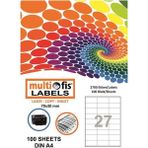 Multiofis 70X30 mm Laser Etiket 5327