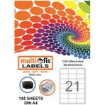 Multiofis Laser Etiket 70 x 41 mm