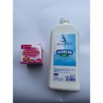 Multiplus Sıvı Vazelin ile Multiplus Doğal Katı Renkli Gül Kokulu Pembe Vazelin 80 ml hediye