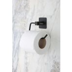 MultiStore Kare Yapışkanlı Siyah Açık Tuvalet Kağıtlığı Wc Kağıtlık Tutucu