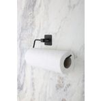 Multistore Kare Yapışkanlı Siyah Kağıt Rulo Havluluk Peçetelik Yapışkanlı Tasarım Banyo Askısı