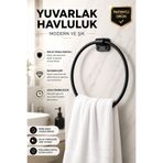 MultiStore Mini Serisi Siyah Yuvarlak Havluluk