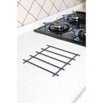 MultiStore Siyah Nihale, Altlık, Koruma Sehpası, Yanmaz, Paslanmaz, Metal Servis Sunum