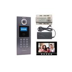 Multitek 28 Daire MB-11 Şifreli Panelli MB-73 7 inç Siyah Görüntülü Diafon Paketi