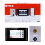 Multitek IP Villa Set - Bulut Özellikli Akıllı Görüntülü Diafon Sistemi (7 İnç VIP74 Gri Monitör, 5MP DIP01 Kapı Paneli, 2 Adet PoE Enjektör, Mobil Uygulama ve Uzaktan Kapı Açma Destekli)