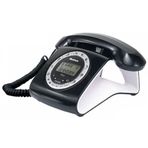 Multitek RETRO CID Siyah Masa Telefonu -