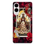 Multitronic Galaxy S25 Edge Uyumlu İmparatoriçe Tarot Desenli Şeffaf Telefon Kılıfı, Esnek Silikon