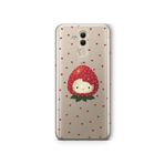 Multitronic Huawei Mate 20 Lite ile Uyumlu Çilek Hello Kitty Desenli Şeffaf Telefon Kılıfı