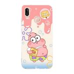 Multitronic Huawei P20 Lite ile Uyumlu Patrick Star Desenli Şeffaf Telefon Kılıfı