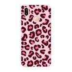 Multitronic Huawei P20 Lite ile Uyumlu Pembe Leopar Desenli Şeffaf Telefon Kılıfı