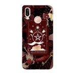 Multitronic Huawei P20 Lite ile Uyumlu Tarot Kart Desenli Şeffaf Telefon Kılıfı