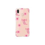 Multitronic Huawei P20 Lite Uyumlu Pembe Aksolotl Desenli Şeffaf Telefon Kılıfı