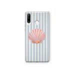 Multitronic Huawei P30 Lite ile Uyumlu Deniz Kabuğu Desenli Şeffaf Telefon Kılıfı