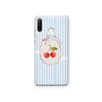 Multitronic Huawei P30 Lite ile Uyumlu Ma Cherie Kiraz Desenli Şeffaf Telefon Kılıfı