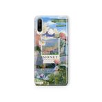 Multitronic Huawei P30 Lite ile Uyumlu Monet Kolaj Desenli Şeffaf Telefon Kılıfı