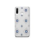 Multitronic Huawei P30 Lite ile Uyumlu Nazar Desenli Şeffaf Telefon Kılıfı