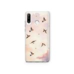 Multitronic Huawei P30 Lite ile Uyumlu Uçan Kuş Desenli Şeffaf Telefon Kılıfı