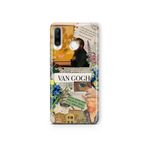 Multitronic Huawei P30 Lite ile Uyumlu Van Gogh Kolaj Desenli Şeffaf Telefon Kılıfı