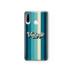 Multitronic Huawei P30 Lite ile Uyumlu Vintage Desenli Şeffaf Telefon Kılıfı