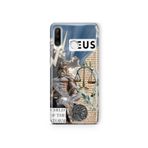 Multitronic Huawei P30 Lite ile Uyumlu Zeus Desenli Şeffaf Telefon Kılıfı