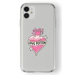 Multitronic Iphone 11 ile Uyumlu Love Potion Tasarım Baskılı Şeffaf Kılıf