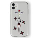 Multitronic Iphone 11 ile Uyumlu Sasuke Sharingan Tasarım Baskılı Şeffaf Kılıf