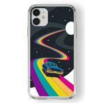 Multitronic iPhone 11 ile Uyumlu Space Rider Tasarım Baskılı Şeffaf Kılıf