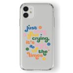Multitronic Iphone 11 ile Uyumlu Stop Crying Tasarım Baskılı Şeffaf Kılıf