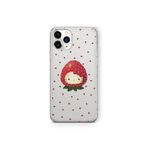 Multitronic iPhone 11 Pro ile Uyumlu Çilek Hello Kitty Desenli Şeffaf Telefon Kılıfı