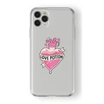 Multitronic Iphone 11 Pro Max ile Uyumlu Love Potion Tasarım Baskılı Şeffaf Kılıf