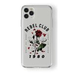 Multitronic Iphone 11 Pro Max ile Uyumlu Rebel Club Tasarım Baskılı Şeffaf Kılıf