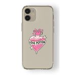 Multitronic Iphone 12 ile Uyumlu Love Potion Tasarım Baskılı Şeffaf Kılıf