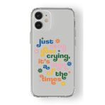 Multitronic Iphone 12 ile Uyumlu Stop Crying Tasarım Baskılı Şeffaf Kılıf