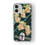 Multitronic iPhone 12 Mini ile Uyumlu Baby Yoda Tasarım Baskılı Şeffaf Kılıf