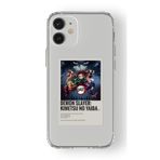 Multitronic Iphone 12 Mini ile Uyumlu Demon Slayer Paralorid Poster Tasarım Baskılı Şeffaf Kılıf