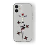 Multitronic Iphone 12 Mini ile Uyumlu Sasuke Sharingan Tasarım Baskılı Şeffaf Kılıf