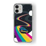 Multitronic iPhone 12 Mini ile Uyumlu Space Rider Tasarım Baskılı Şeffaf Kılıf