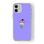 Multitronic Iphone 12 Mini ile Uyumlu Ufo Tasarım Baskılı Şeffaf Kılıf