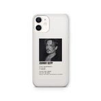 Multitronic iPhone 12 Mini Uyumlu Johnny Depp Poster Tasarım Baskılı Şeffaf Kılıf