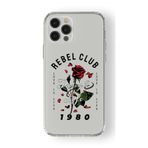 Multitronic Iphone 12 Pro ile Uyumlu Rebel Club Tasarım Baskılı Şeffaf Kılıf