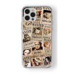 Multitronic iPhone 12 Pro Max Uyumlu Wanted One Piece Tasarım Baskılı Şeffaf Kılıf