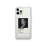 Multitronic iPhone 12 Pro Uyumlu Johnny Depp Poster Tasarım Baskılı Şeffaf Kılıf