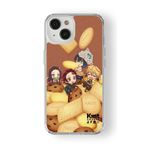 Multitronic iPhone 13 ile Uyumlu Demon Slayer Tasarım Baskılı Şeffaf Kılıf