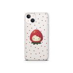 Multitronic iPhone 13 Mini ile Uyumlu Çilek Hello Kitty Desenli Şeffaf Telefon Kılıfı