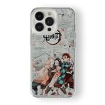 Multitronic iPhone 13 Pro Max ile Uyumlu Demon Slayer 2 Tasarım Baskılı Şeffaf Kılıf