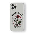 Multitronic Iphone 13 Pro Max ile Uyumlu Rebel Club Tasarım Baskılı Şeffaf Kılıf