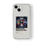 Multitronic Iphone 14 ile Uyumlu Demon Slayer Paralorid Poster Tasarım Baskılı Şeffaf Kılıf