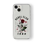 Multitronic Iphone 14 ile Uyumlu Rebel Club Tasarım Baskılı Şeffaf Kılıf
