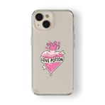 Multitronic Iphone 14 Plus ile Uyumlu Love Potion Tasarım Baskılı Şeffaf Kılıf